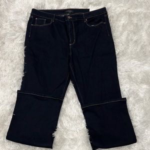 Ann Taylor new with tags mid rise dark rinse jeans